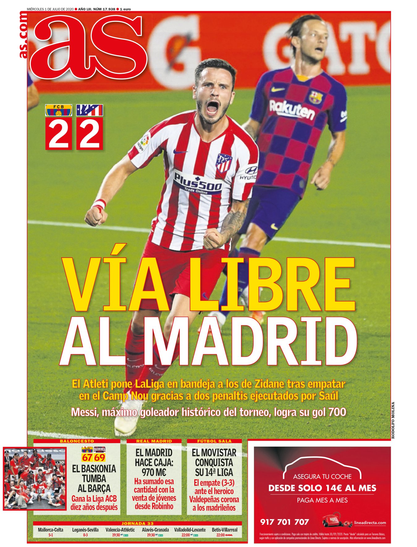 El Atleti-Barça sirvió de sonrojo para ambas defensas y también para el sistema de videoarbitraje que ha implementado la Liga. Como señala Valdano, al VAR solo le falta la manzana y la serpiente. Tras este tiempo, podemos emitir un diagnóstico: el VAR no ha acallado la polémica y la amplia mayoría no lo entiende. Un fútbol más justo se ha convertido en un deporte difuso. 