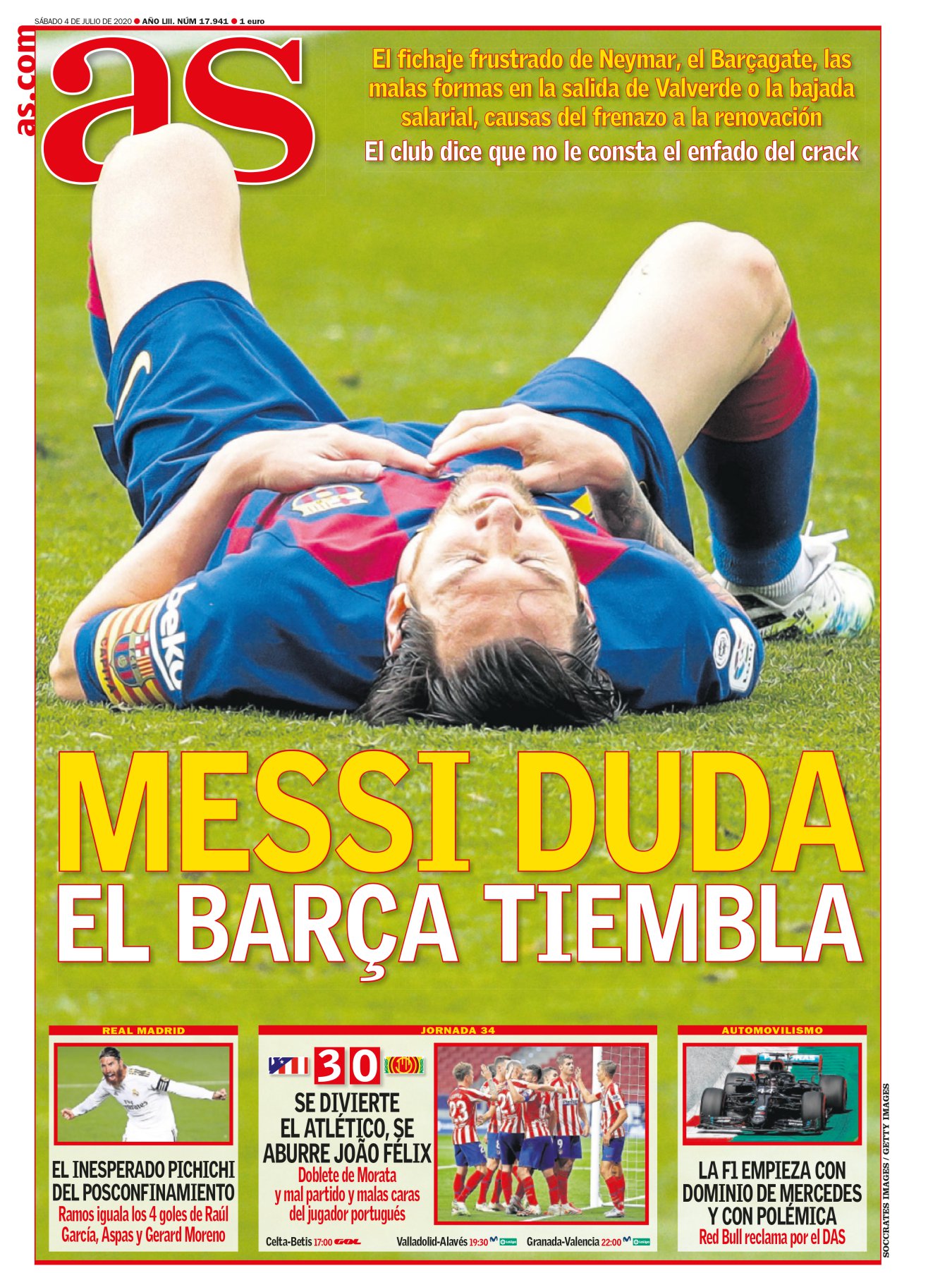 Por si había poco fuego en el Barça, alguien más se encargó de avivarlo. Las filtraciones sobre una posible marcha de Messi han sonado más a amenaza que a verdad. Que alguien mueva algo. Como si lo escribiesen en el cielo con letras de socorro. Messi seguirá, pero no eternamente. Y el Barça acumula más problemas de los que Messi pueda arreglar. 