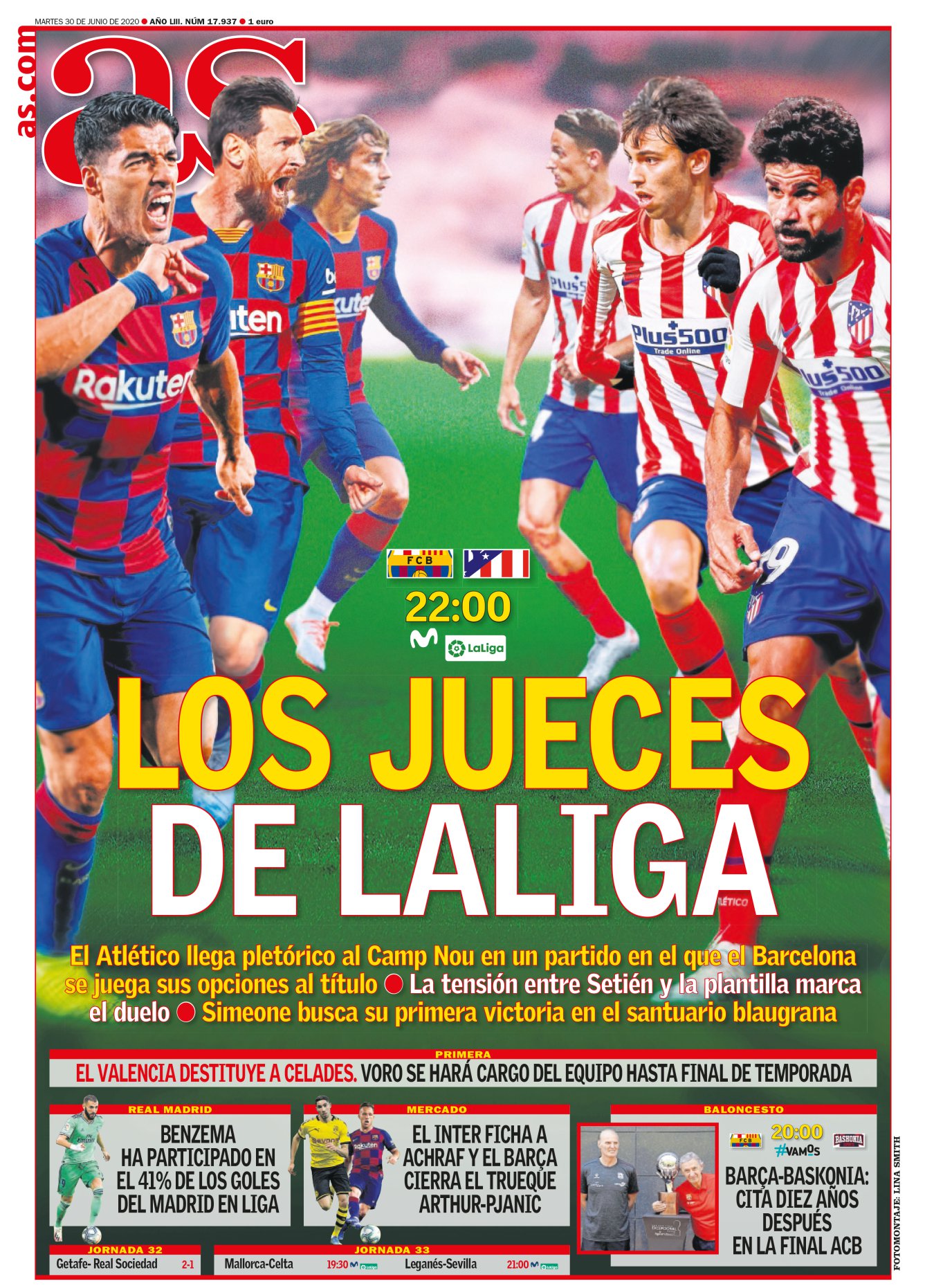 El martes fue el cumpleaños de un ilustre amigo atlético. Le pregunté por el partido y me confesó que sería una angustia: siempre se ha debatido entre el antimadridismo o el apoyo a sus colores como primer sentimiento. Sin quererlo, el Atlético de Madrid se ha convertido en un aliado de los blancos. Lo fue eliminando al Barça de sus Champions y lo pudo ser el otro día. Aunque Diego Costa pensase igual que mi amigo. 