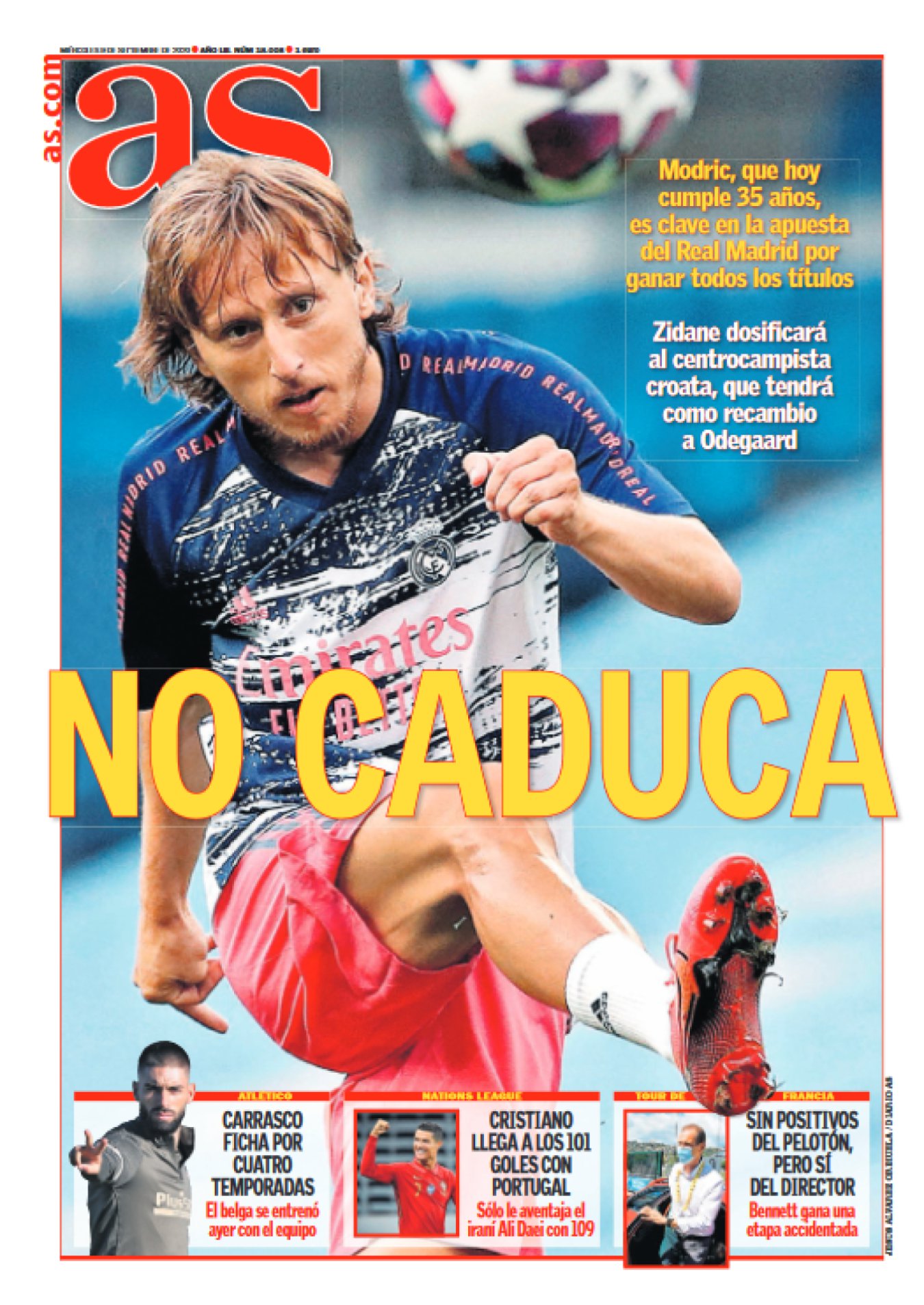 El caso de Modric supone una alegría para el madridismo. Porque al fin el club despedirá con honores a sus leyendas y por seguir disfrutando en frasquitos del signature move de su centrocampista más dorado. Además, en su último año, Modric arropará los primeros pasos de Odegaard de blanco. 

