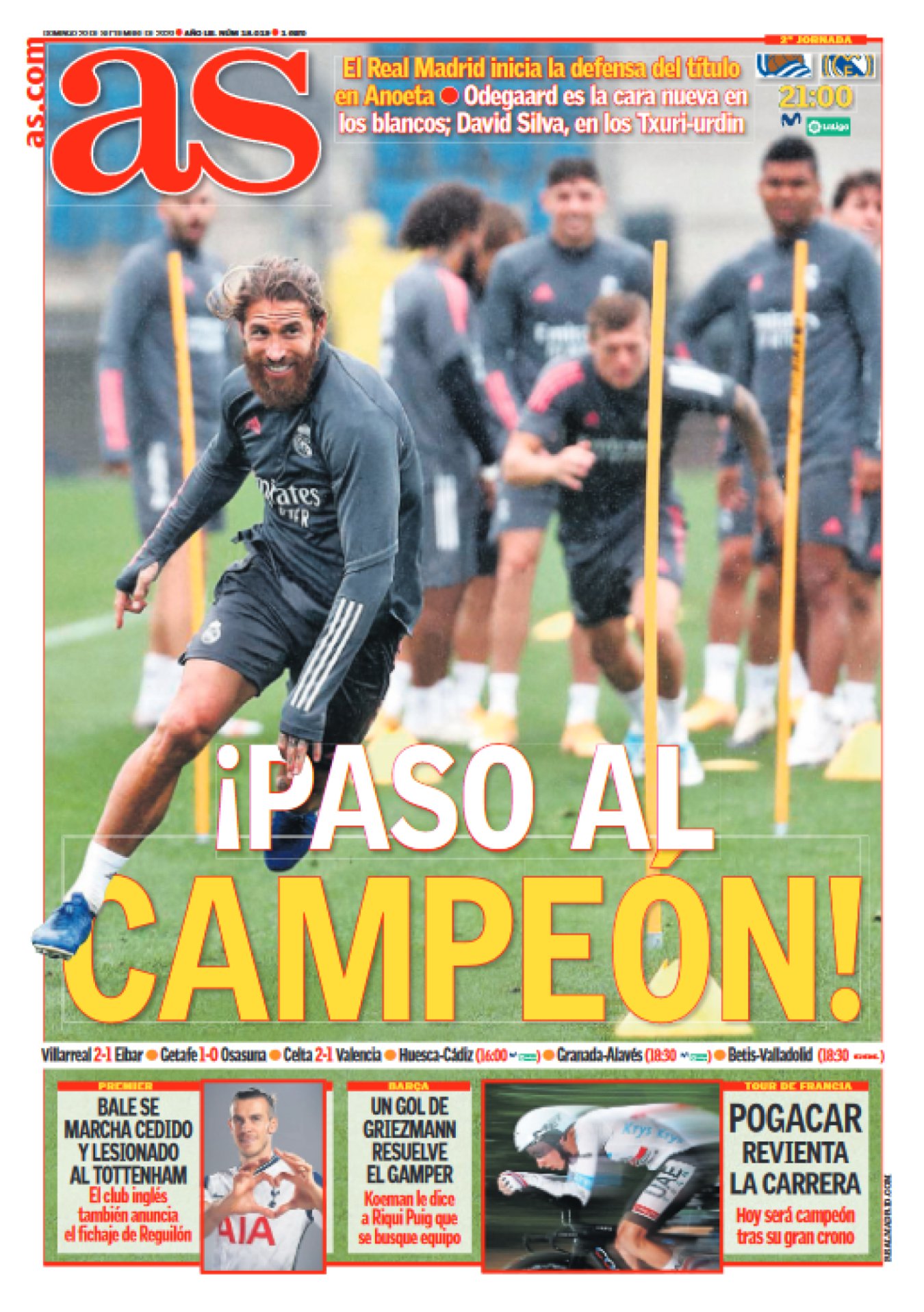 El campeón se estrenó sin gol. Y eso que lo intentaron, pero no hay demasiados puntos que rascar en la parte de arriba. Al fútbol se gana con tantos y el Madrid solo suma los inventos de Benzema. Kroos y Modric pusieron todo de su parte en la primera mitad, pero se rindieron en el segundo acto. El esfuerzo inútil conduce a la melancolía. 
