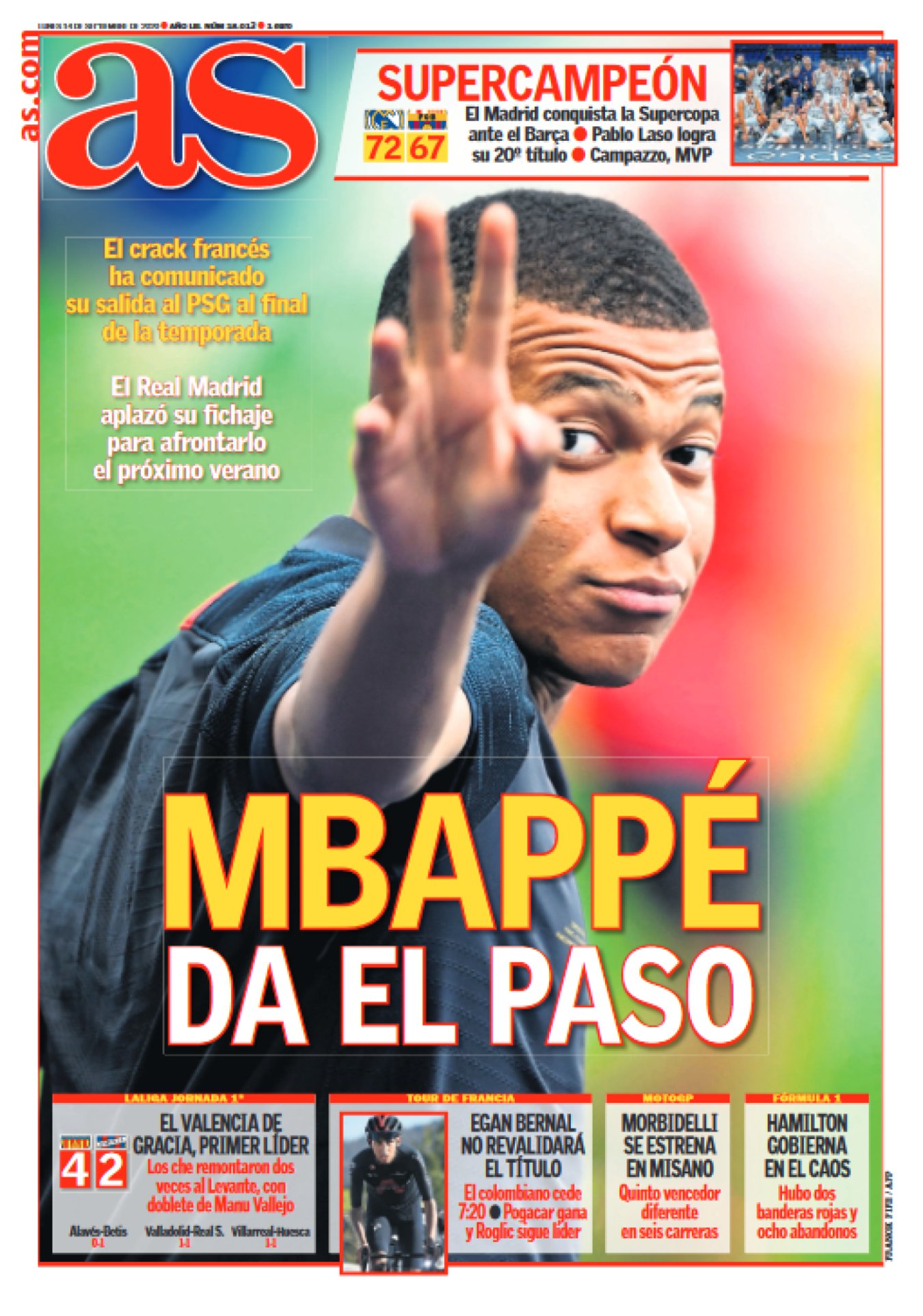 Parece que Mbappé se quiere ir. Podría dejar el PSG por el Madrid, o quizás aún no ha pactado con nadie. Quien deja a su pareja por nadie da un paso mucho más definitivo que quien lo deja por alguien. Por ahora solo sabemos una cosa: es la pieza que falta en Chamartín. 

