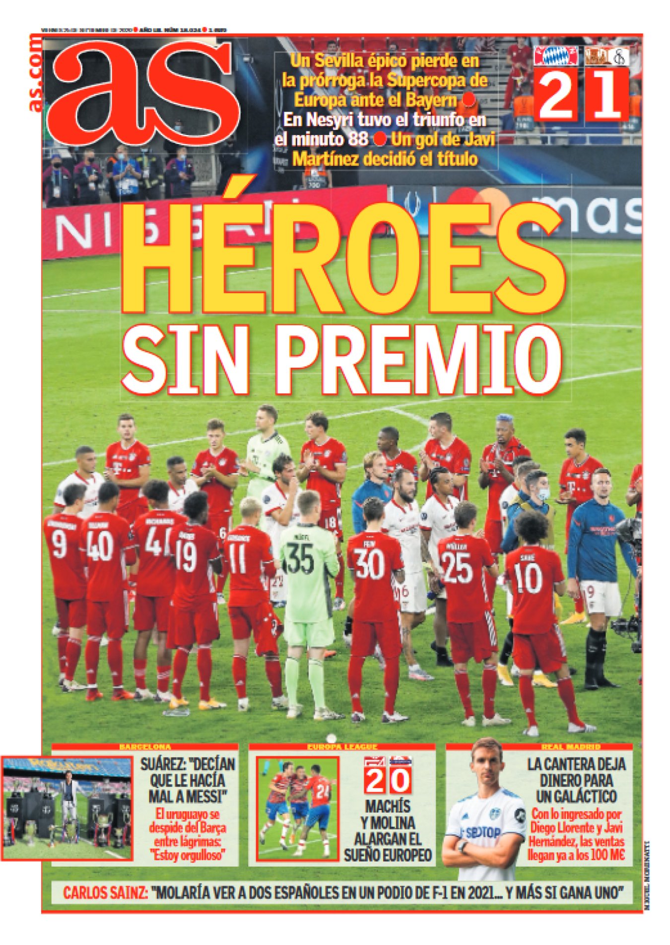 Pablo Laso definió sin querer lo que es el Sevilla. “Identidad es que tu equipo salga ovacionado después de una derrota”. Los de Monchi se han forjado una personalidad inconfundible. Ningún equipo del mundo resistiría todas las embestidas de este Bayern. Solo les falta el futbolista que, moribundos, marcaría la única. 
