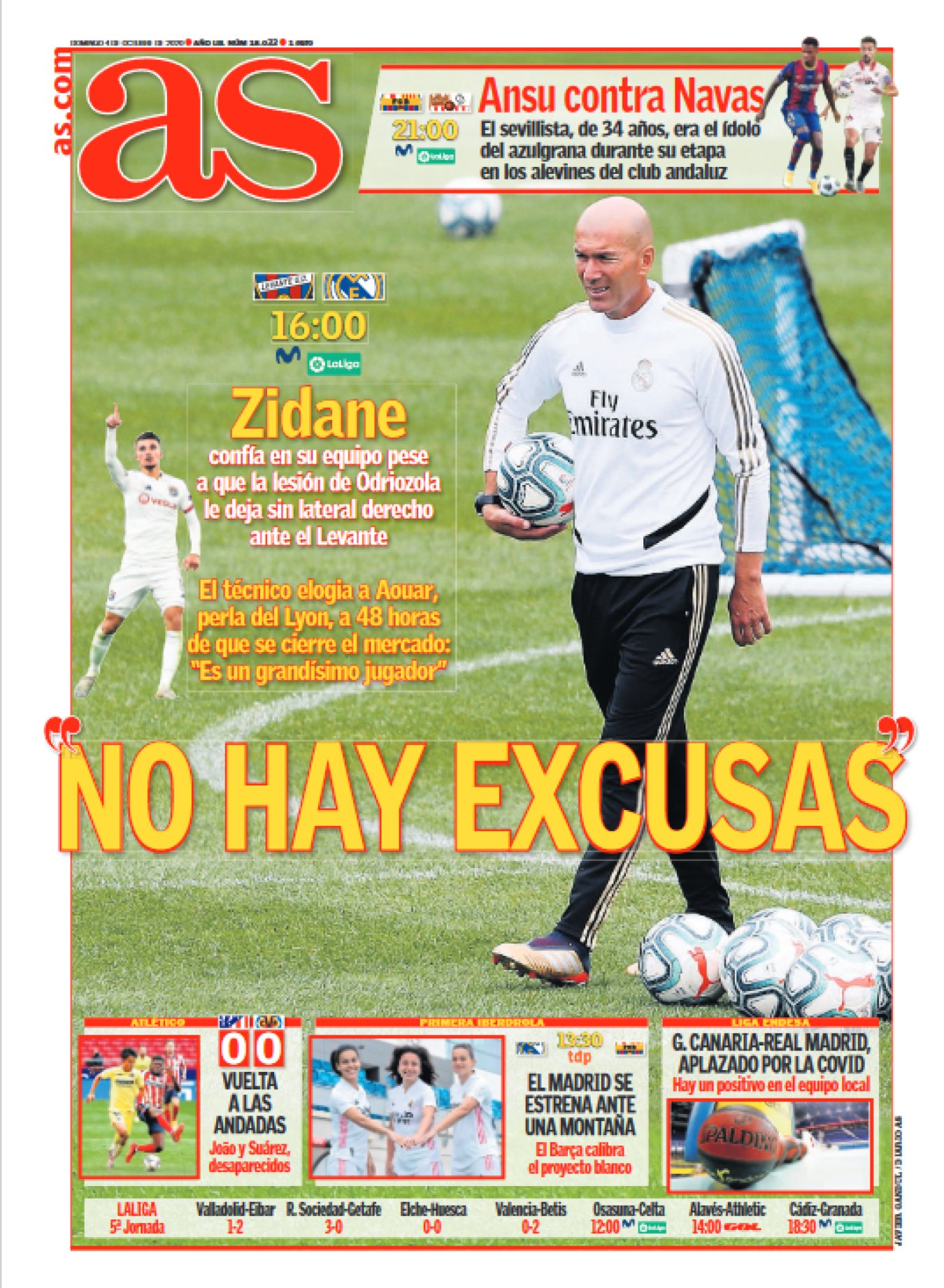 A este Madrid de pandemia solo le faltaba una plaga de lesiones. Se ensañaron con el lateral derecho, menos mal que no cayeron en la delantera. Zidane no pidió ni fichajes ni excusas. Pero la realidad es que al Madrid no es que le falte algo, le falta alguien. 
