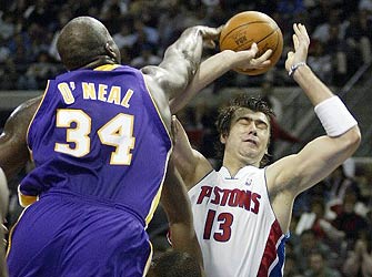 Lección de los Pistons a los Lakers