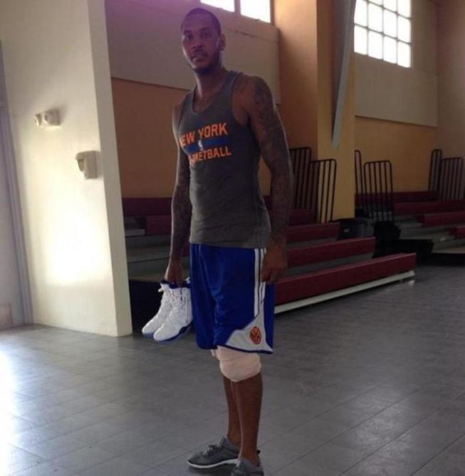 Carmelo emula a LeBron y muestra su pérdida de peso