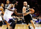 Manu Ginóbili se dosifica en la victoria ante los Sixers