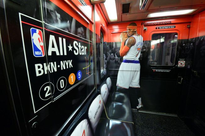 El metro de Nueva York se engalana para el All-Star