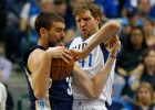 La pareja Randolph (22)-Marc Gasol (16) no baja el ritmo