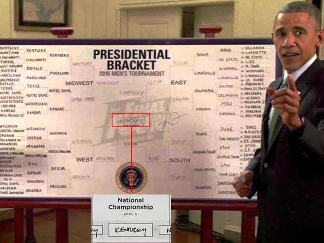 Obama rellenó su bracket: ¿a quién ve como campeón?