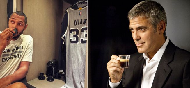 Superclase Boris Diaw: a lo George Clooney con el café