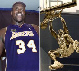 Shaquille tendrá estatua en el Staples; Kobe: "Se lo merece"