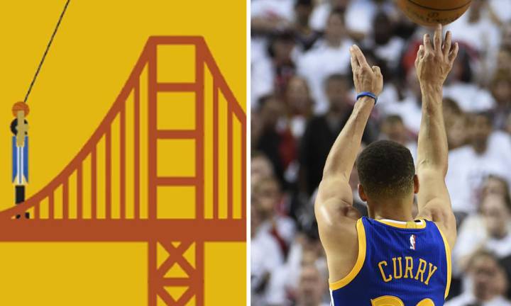 ¿Cruzar el Golden Gate a triples? 13 datos alucinantes de Curry