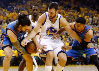 Roberson, Donovan y Adams están ganando a los Warriors