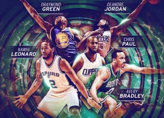 Mejores defensores: Leonard, Paul, Green, Jordan y Bradley
