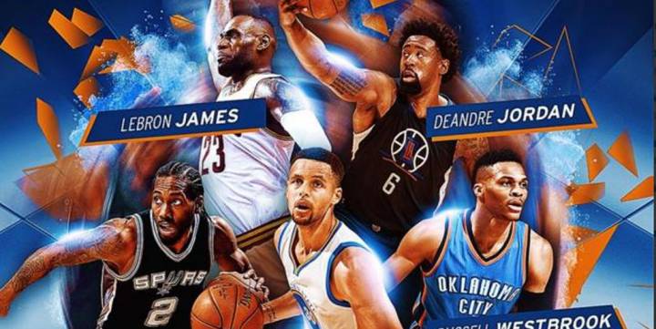 ¡Equipazo!: Curry, Westbrook, LeBron, Kawhi y DeAndre Jordan, en el quinteto ideal