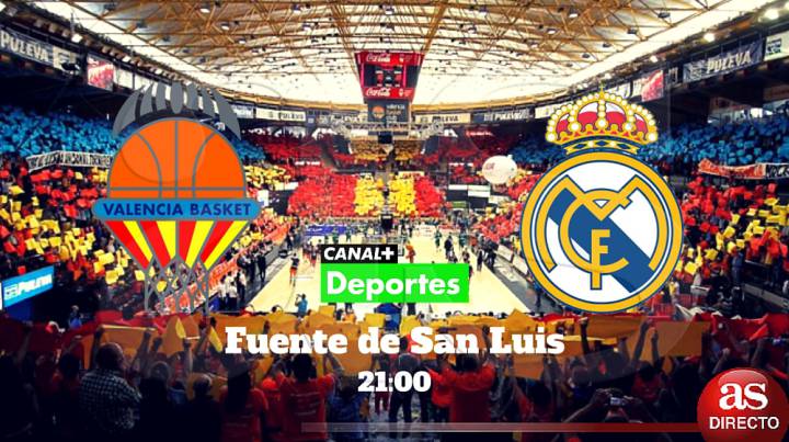 Valencia vs Real Madrid en directo y en vivo online, hoy 9 de junio a las 21:00 horas semifinales Liga ACB Endesa 2016