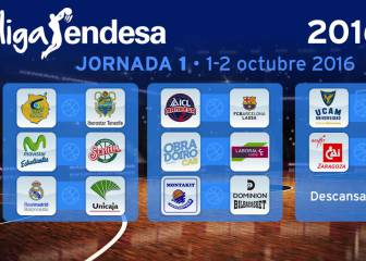 El Madrid arranca ante Unicaja; el 1º Clásico, 5-6 de noviembre