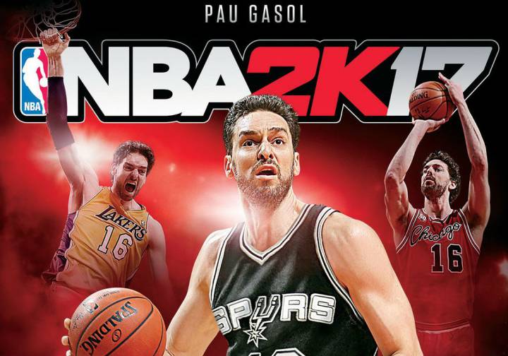 Pau Gasol y los Spurs, portada del NBA 2K17 en España