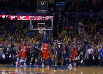 Ibaka se vengó de Westbrook y los Thunder con este canastón
