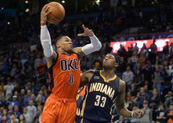 El héroe Westbrook (31+11+15) no es suficiente; Teague, 30+9