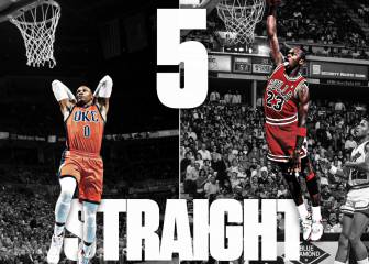 Westbrook iguala a Jordan: cinco triples-dobles seguidos