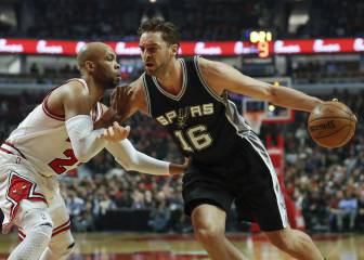 Los Spurs pierden el récord en el regreso de Pau a Chicago