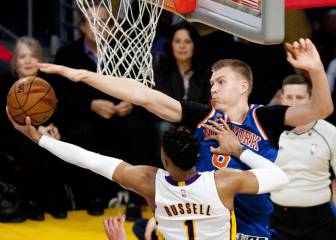 Porzingis (26+12+7) y los bases (44+8) conquistan LA; Willy, 6+12