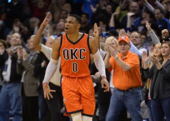 La racha de Westbrook termina, pero destroza a los Celtics