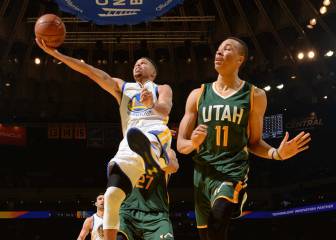 Otra victoria por aplastamiento de Golden State, ahora ante Utah