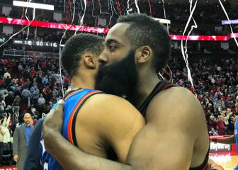 MVP Harden (26+12) se lleva el duelo ante MVP Westbrook (49)