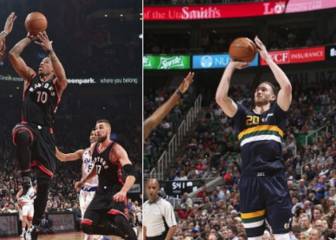 DeMar DeRozan y Gordon Hayward, reyes esta semana