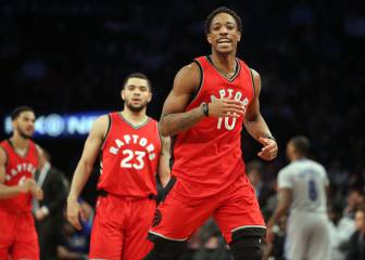 DeRozan se exhibe (36+11+6) y los Raptors acechan a los Cavs