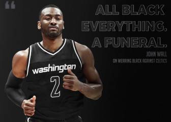 Los Wizards, de negro ante los Celtics: 
