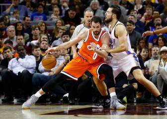 La espalda de Kevin Love vuelve a ser un problema para los Cavs