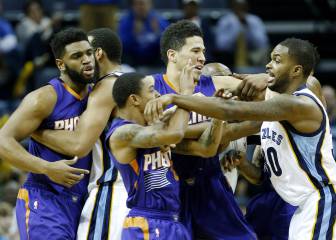 Los Grizzlies vencen a los Suns con una gran pelea al final