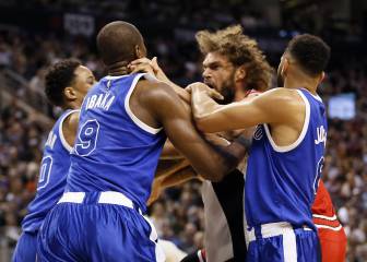 La NBA suspende solo un partido a Ibaka y Robin Lopez