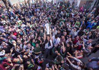 Málaga celebra la victoria de Unicaja en Eurocup