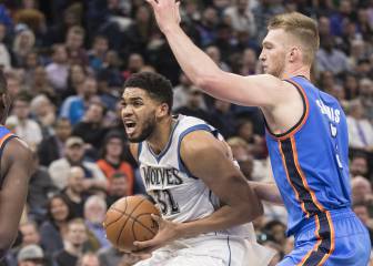 Towns hace historia en los Wolves de la 