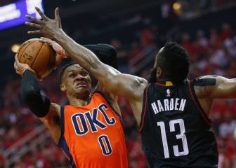 Harden (37+7+9) y los Rockets pasan por encima de Westbrook