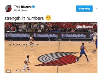 El Twitter de los Blazers intentó ridiculizar a los Warriors...