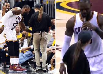 LeBron arrasa a los Raptors... y tiene tiempo para una cerveza