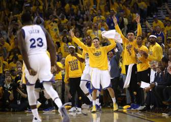 Susto de Draymond Green, pero los Warriors ganan andando