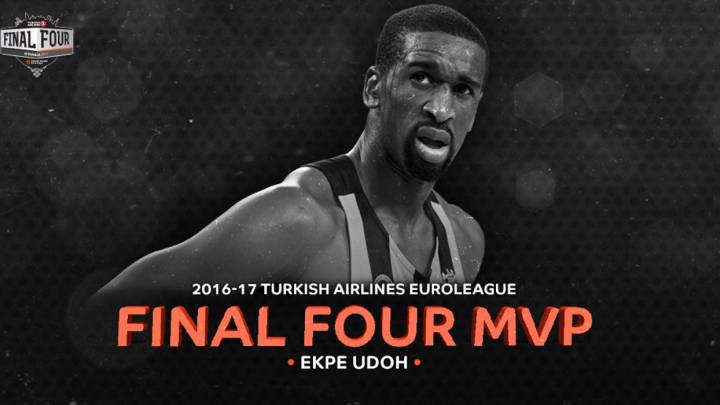 Ekpe Udoh, MVP de la Final Four de la Euroliga.