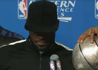 La emotiva rueda de prensa de LeBron: 