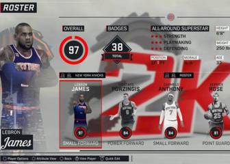 NBA 2K: ¿Podría LeBron disputar los playoffs con cada conjunto?