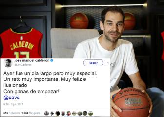 Calderón anuncia feliz su nuevo acuerdo con los Cavaliers