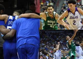 Lonzo (11+11+11) y Tatum (27+11) brillan; 'Philly' tiembla con Fultz