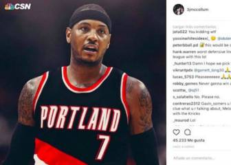 C.J. McCollum pide a Carmelo Anthony para sus Blazers