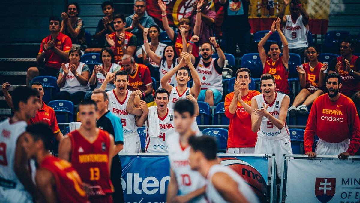 La Selección Sub18 sobrepasa a Montenegro y pasa cuartos